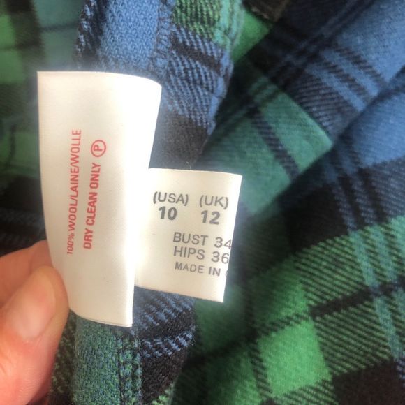 Vintage Mosbrook Authentic Wool Pleated Tartan Plaid Skirt Made in Gr Br… - Picture 10 of 13